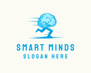 Brain Run Exercise logo design