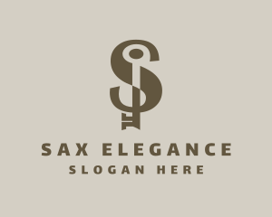 Luxury Elegant Hotel Key logo design