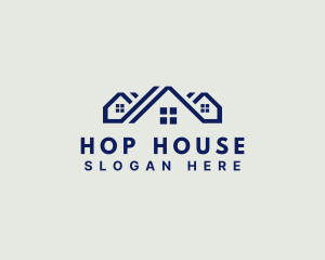 House Roofing Line logo design