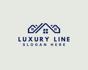 House Roofing Line logo design