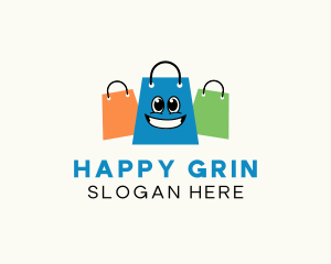 Smiling Shopping Bag logo