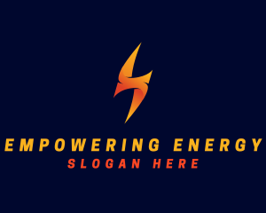 Electric Lightning Thunder logo design