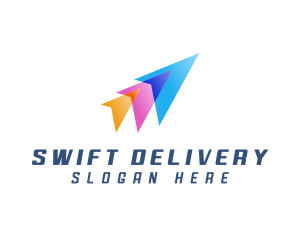 Plane Delivery Logistics logo design