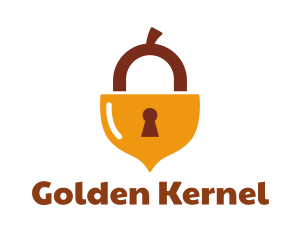 Acorn Nut Padlock logo design