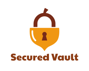 Acorn Nut Padlock logo design