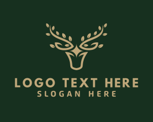 Deer Leaf Antlers logo