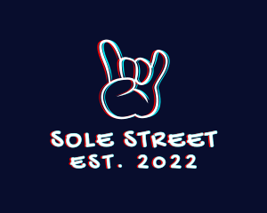 Shaka Hand Street Art logo design