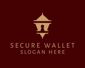 Security Lock Pagoda logo design