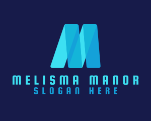 Digital Media Letter M logo design