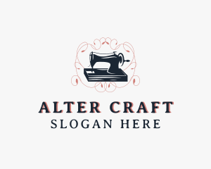 Sewing Machine Tailoring logo design