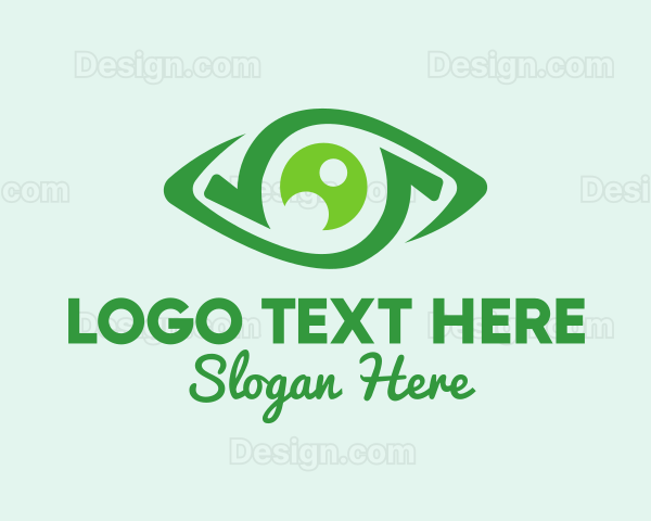Green Natural Eye Logo