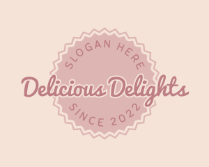 Pink Baking Pastry logo design