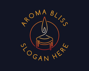 Candle Aroma Spa logo design