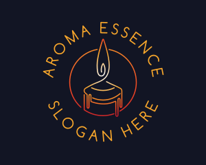 Candle Aroma Spa logo design