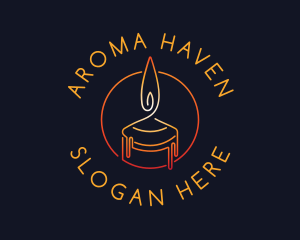 Candle Aroma Spa logo design