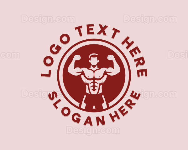 Strong Fitness Man Logo