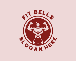 Strong Fitness Man logo design