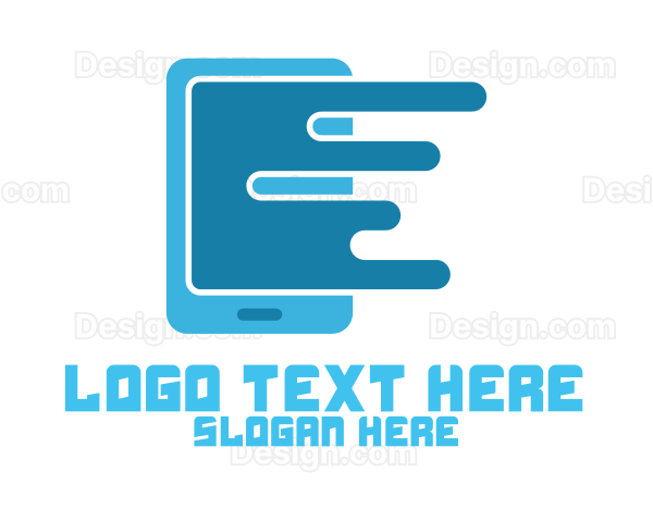 Modern Cell Phone Logo