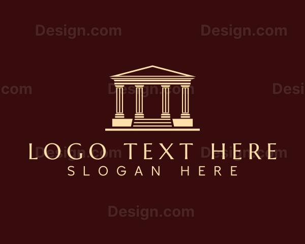 Greek Architecture Column Logo
