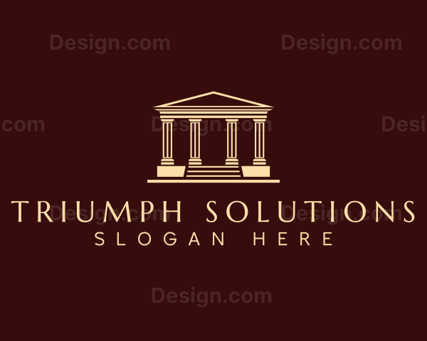 Greek Architecture Column Logo