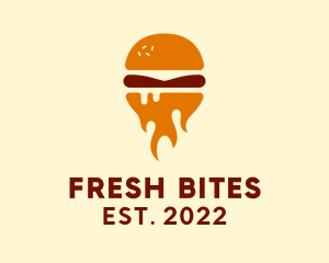 Fire Burger Sandwich logo