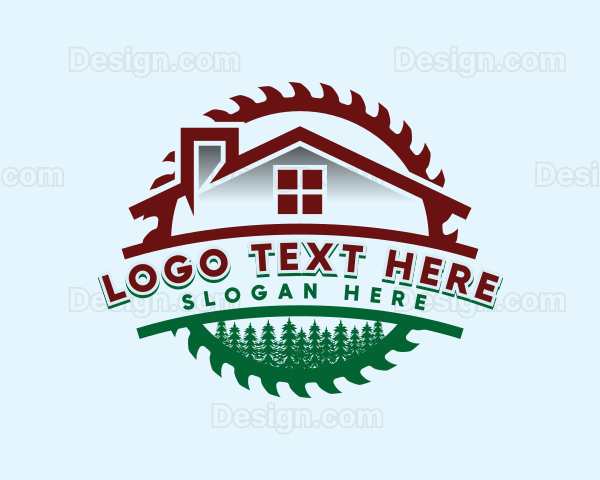 House Construction Saw Logo