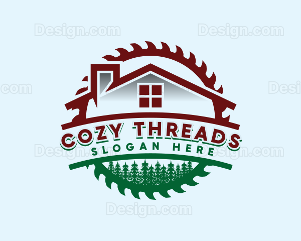 House Construction Saw Logo