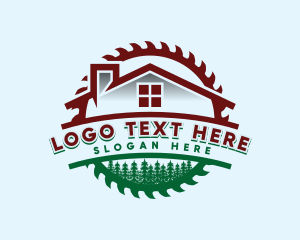 House Construction Saw Logo