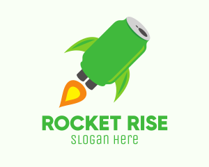 Soda Can Rocket logo design