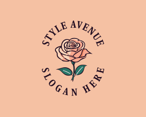 Rose Styling Floral logo design