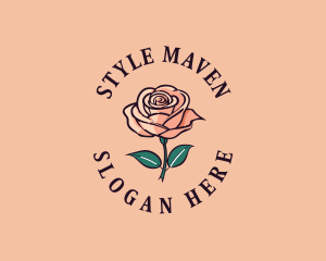 Rose Styling Floral logo design