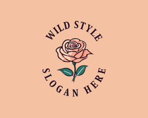 Rose Styling Floral logo design