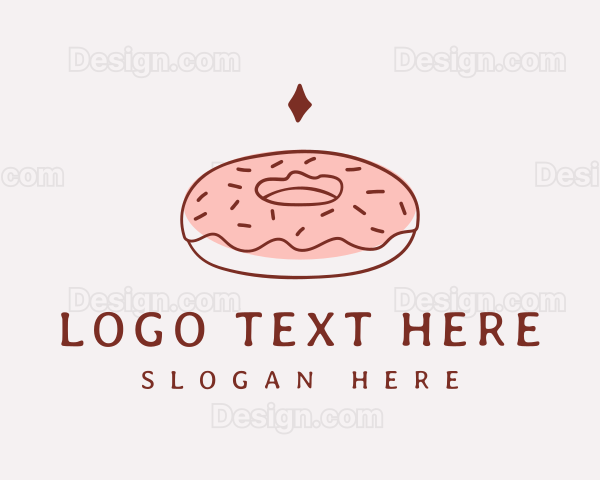 Sweet Donut Snack Logo