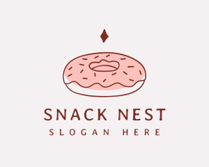 Sweet Donut Snack logo design