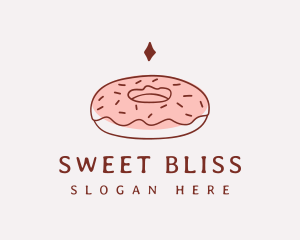 Sweet Donut Snack logo design