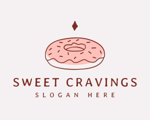 Sweet Donut Snack logo design