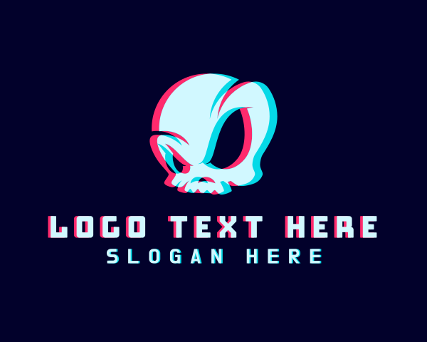 Anaglyph 3d logo example 1