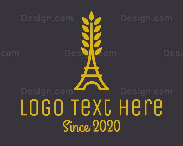 Gold Wheat French Bakery Logo