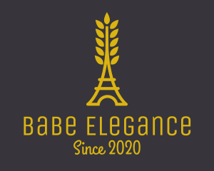 Gold Wheat French Bakery logo design