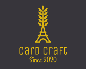 Gold Wheat French Bakery logo design