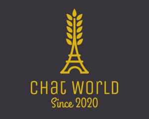 Gold Wheat French Bakery logo design