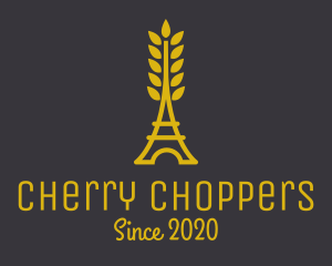 Gold Wheat French Bakery logo design