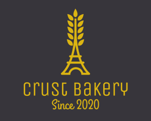 Gold Wheat French Bakery logo design