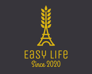 Gold Wheat French Bakery logo design