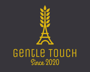 Gold Wheat French Bakery logo design