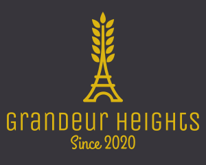 Gold Wheat French Bakery logo design