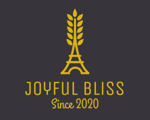 Gold Wheat French Bakery logo design