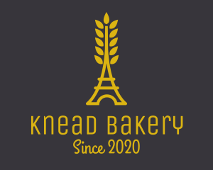 Gold Wheat French Bakery logo design