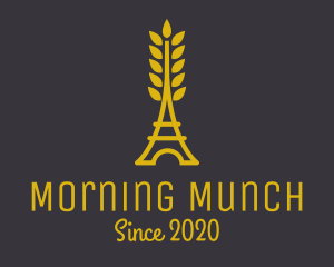 Gold Wheat French Bakery logo design