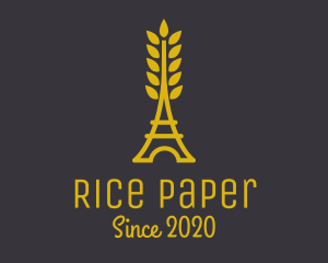 Gold Wheat French Bakery logo design